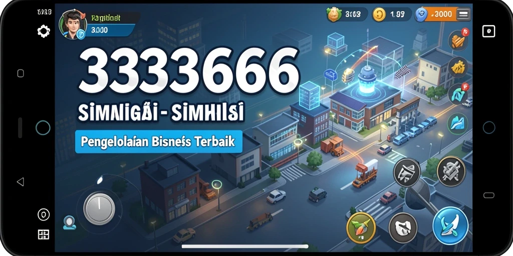 Screenshot utama 333666 yang menunjukkan gameplay Tycoon yang menarik.