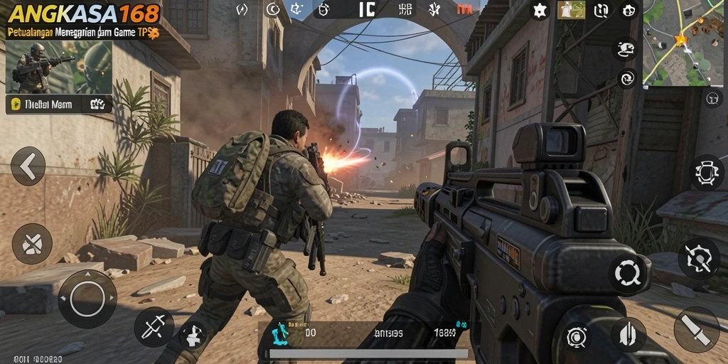 Tangkapan layar gameplay ANGKASA168 menampilkan aksi pertempuran intens di luar angkasa.