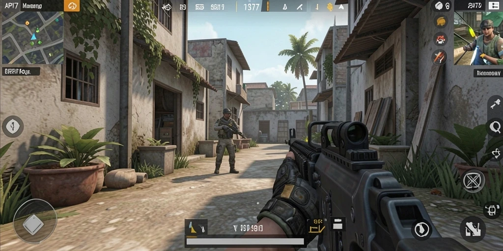 Tampilan gameplay seru dan intens dari API77.