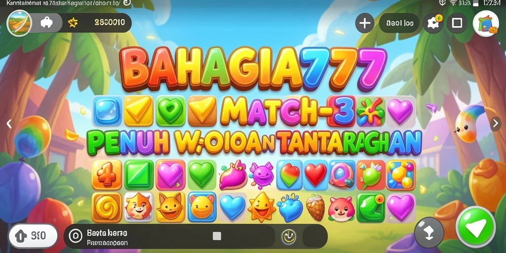 Tampilan gameplay BAHAGIA777 yang seru dan penuh warna.