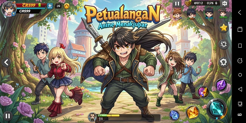 Tampilan gameplay menarik dari CRS99 yang memukau.