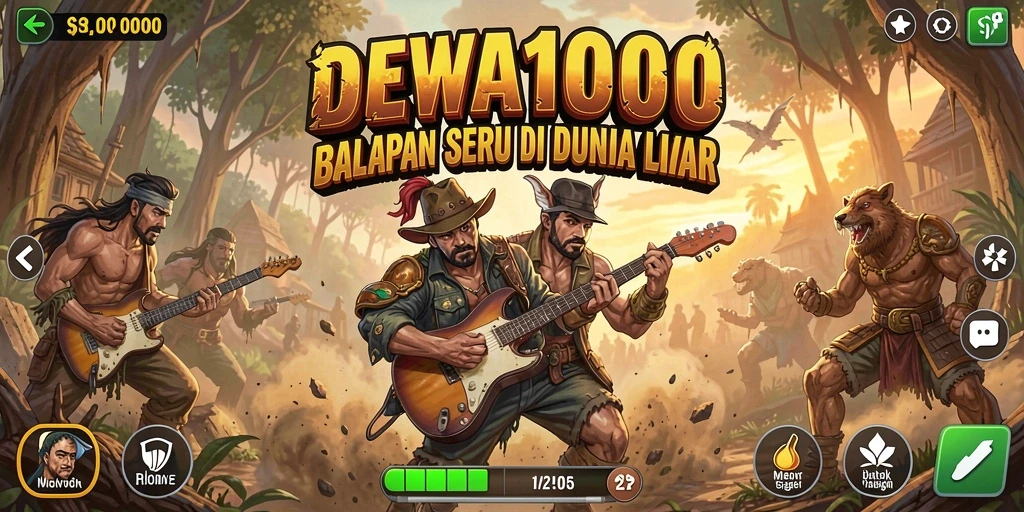 Gameplay DEWA1000 yang seru dan menegangkan di lintasan balap.