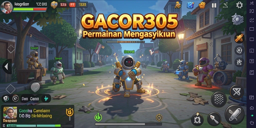 Screenshot GACOR305 menunjukkan gameplay Idle yang menarik dan penuh warna.