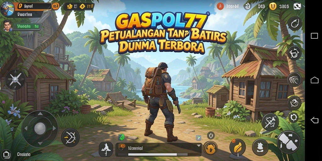 Tampilan gameplay seru di dunia terbuka GASPOL77.