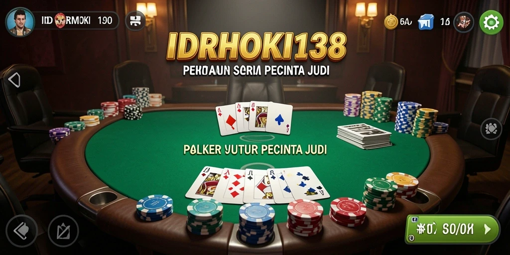 Tampilan grafis menawan dalam permainan poker IDRHOKI138.