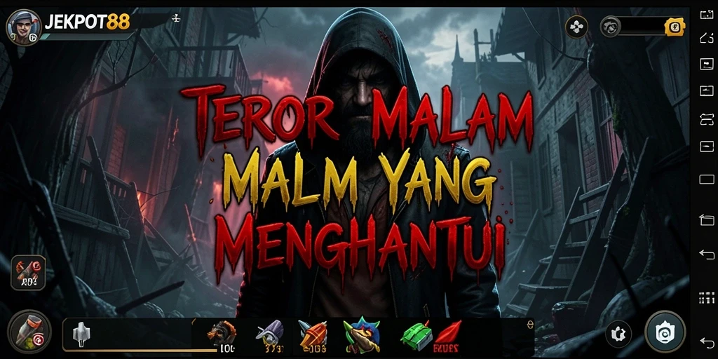 Screenshot gameplay JEKPOT88 menampilkan suasana mencekam.