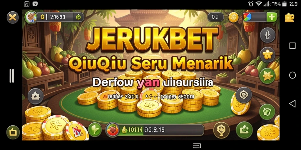 Tampilan gameplay QiuQiu yang mendebarkan di JERUKBET.