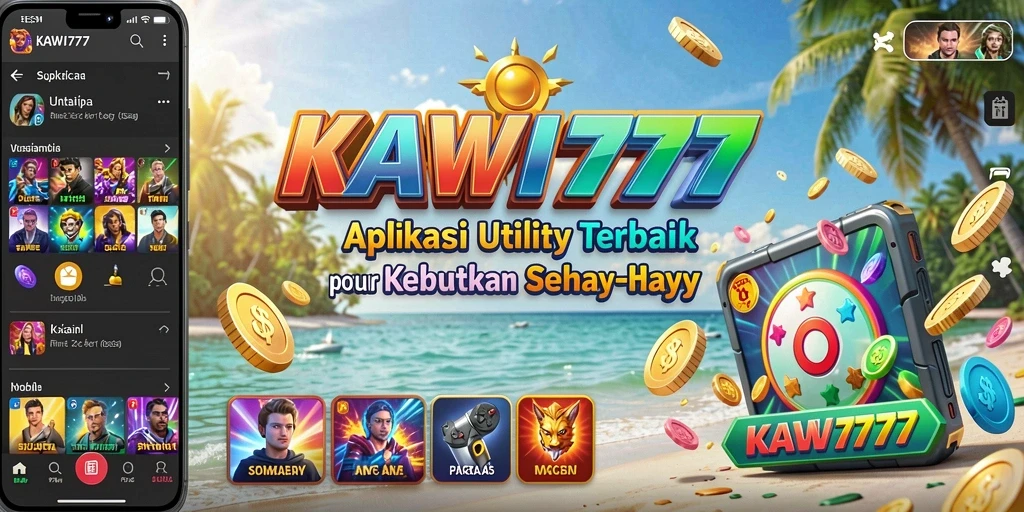 Tampilan aplikasi KAWI777 yang ramah pengguna dan fungsional.