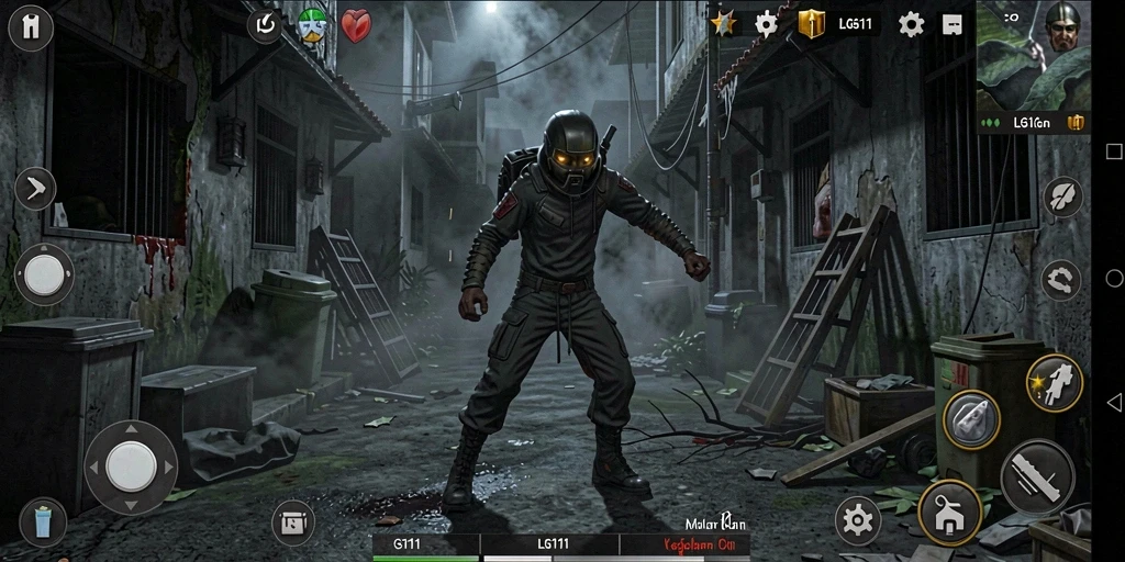 Screenshot menunjukkan gameplay menegangkan di dalam LG111.