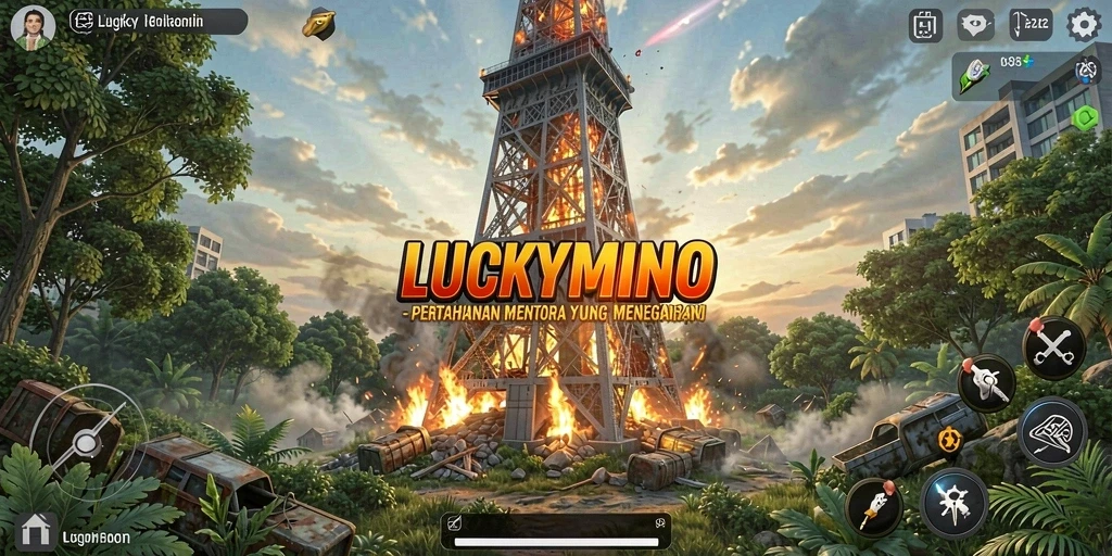 Tampilan gameplay mendebarkan di <strong>LUCKYMINO</strong> yang penuh strategi.