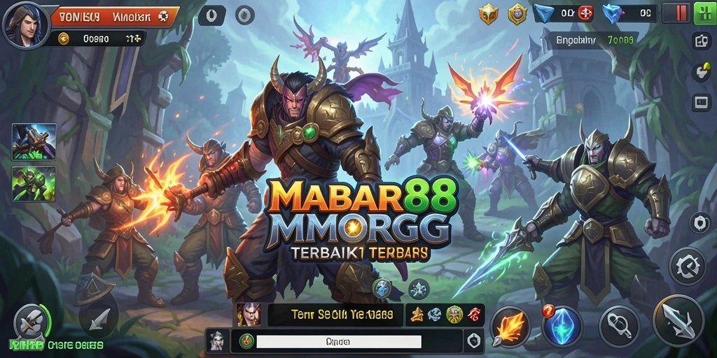 Screenshot MABAR88 menampilkan gameplay seru di dunia MMORPG.
