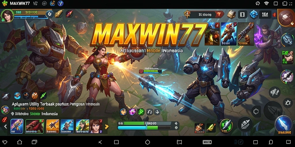 Tampilan aplikasi MAXWIN77 yang sederhana dan fungsional.