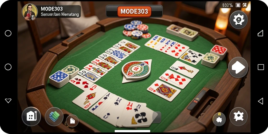 Screenshot gameplay Gaple yang seru dan interaktif.