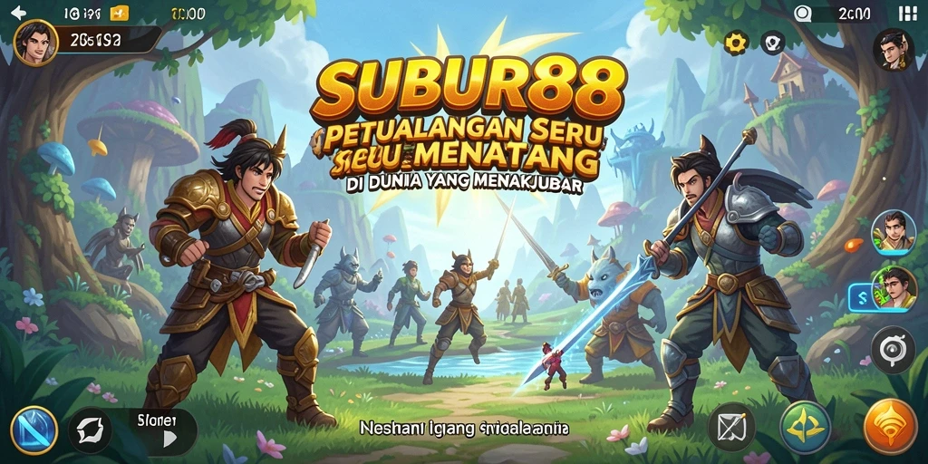 Tampilan menakjubkan gameplay SUBUR88 dalam dunia petualangan yang luas.