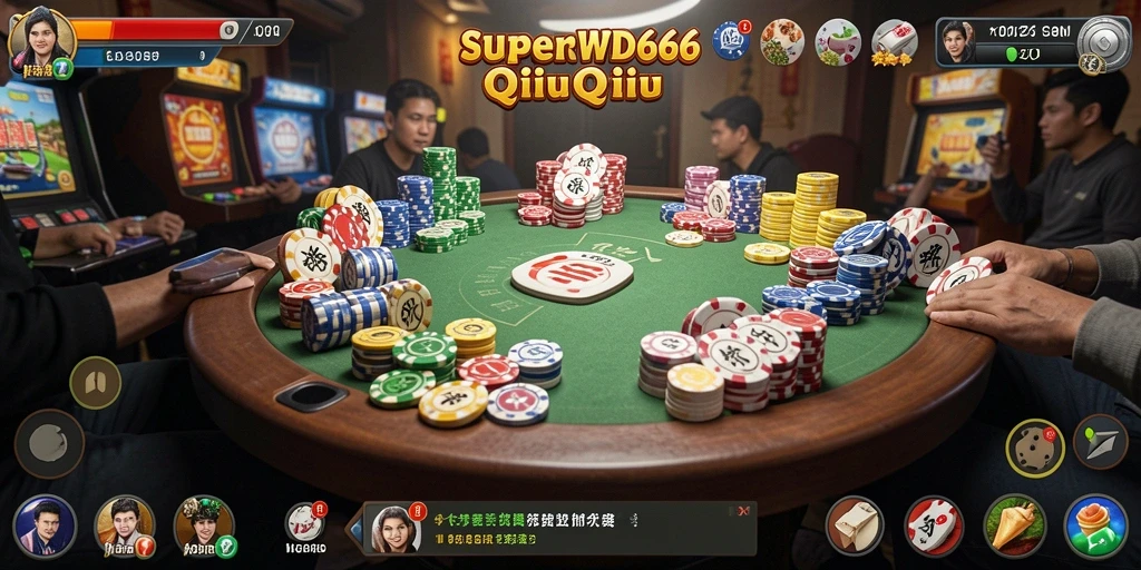 Tampilan gameplay QiuQiu yang menarik dan mengasyikkan di SUPERWD666.