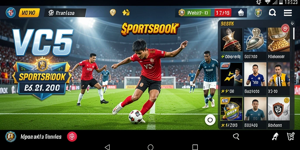 Tampilan menarik dari gameplay Sportsbook di VC5.